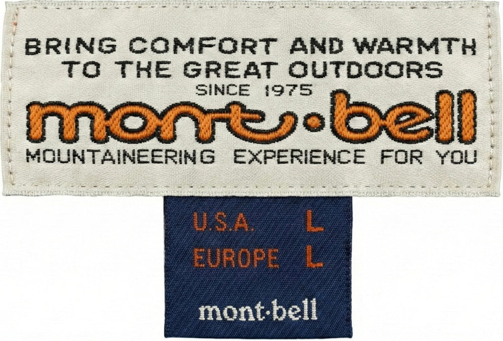 mont-bellの年代判別一覧表