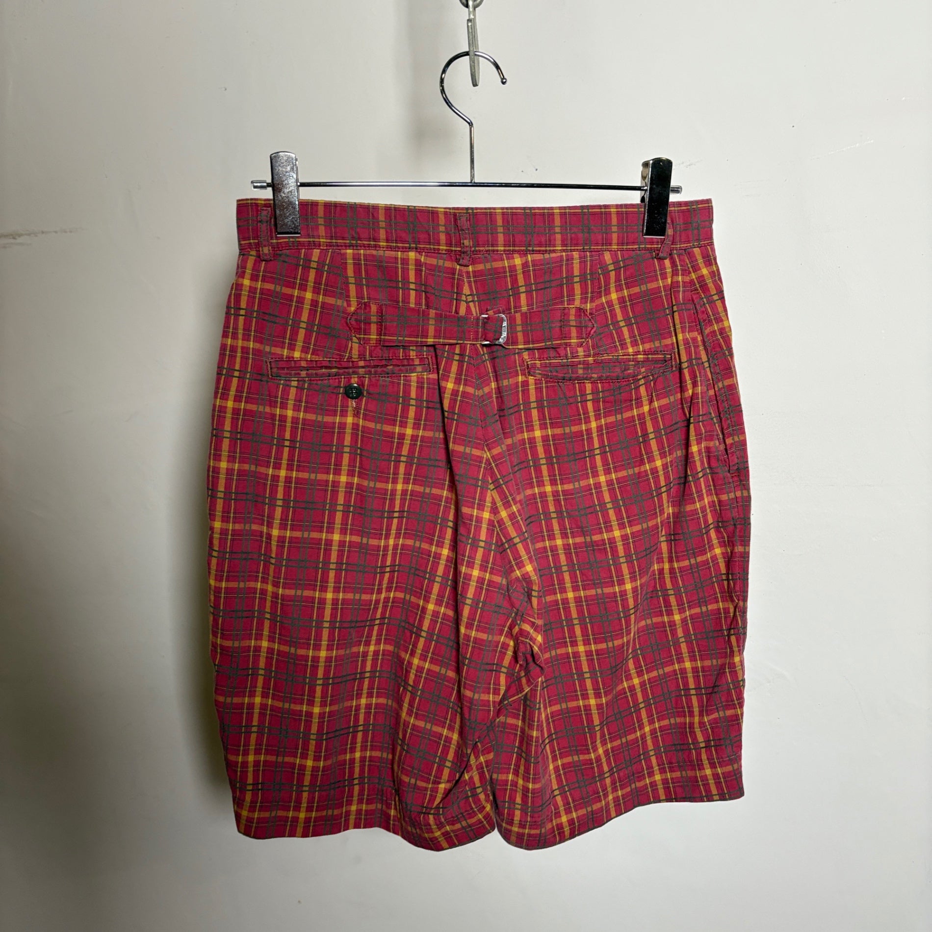 1990s RRL "Buckle Back" Plaid Short Pant