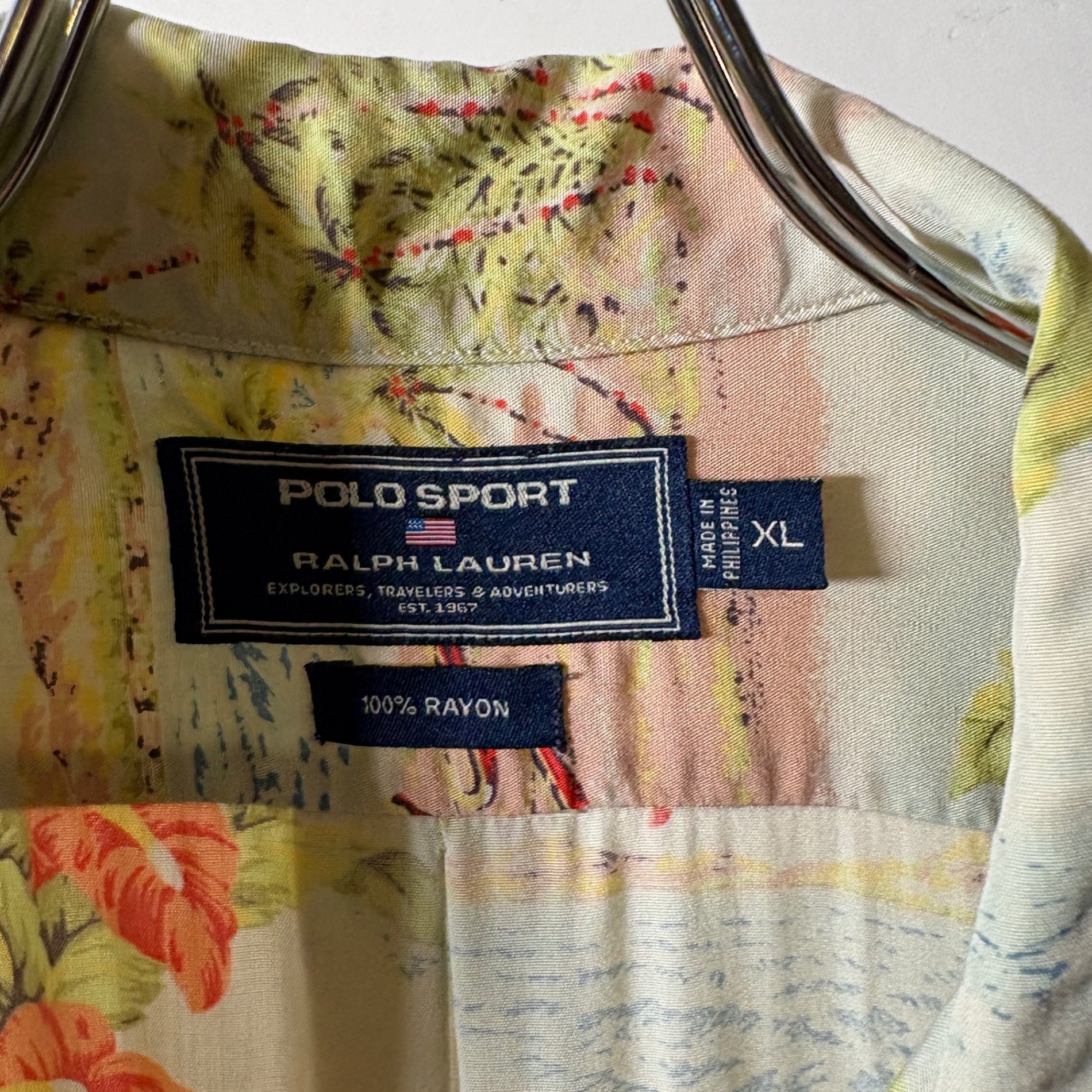 1990s POLO SPORT "RAYON" Aloha Shirt