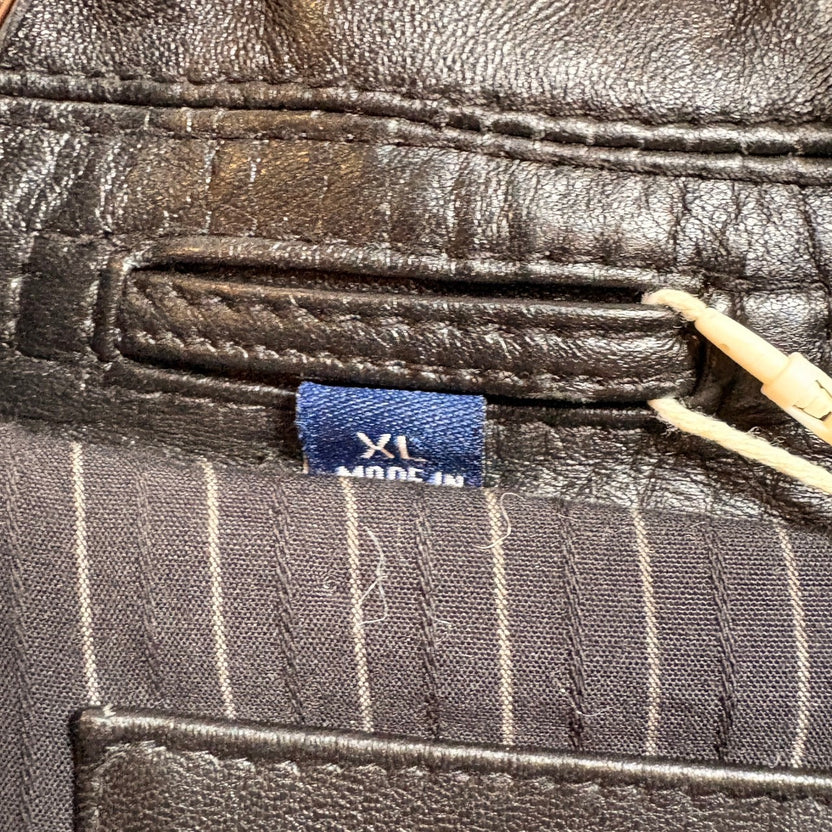 2000s~ CHAPS "Leather" Drizzler Jacket
