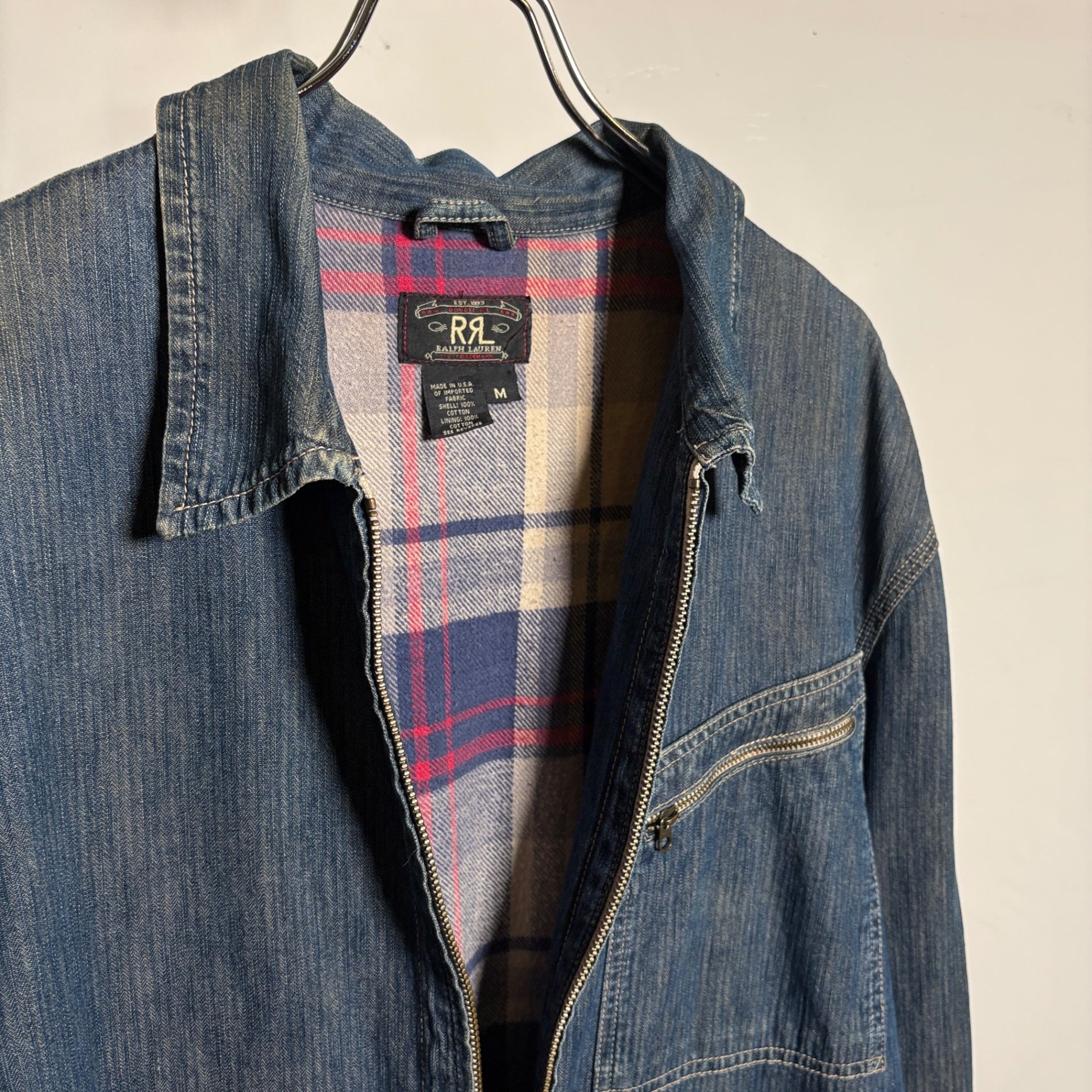 1990s RRL "91-B TYPE" Herringbone Denim Jacket