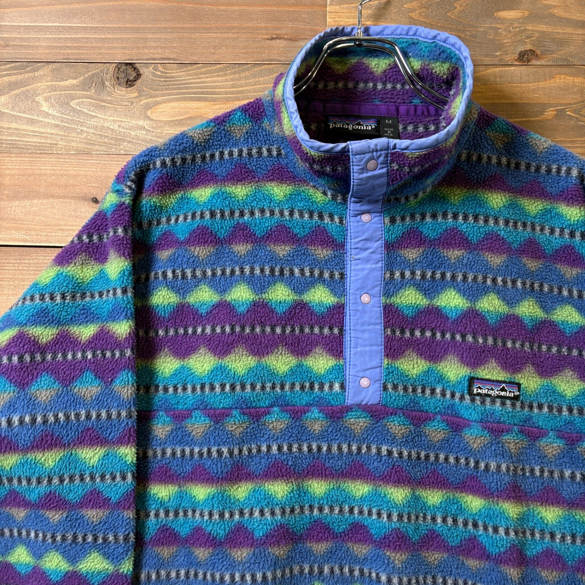 1980s Patagonia "DIAMONDS" SYNCHILLA SNAP-T