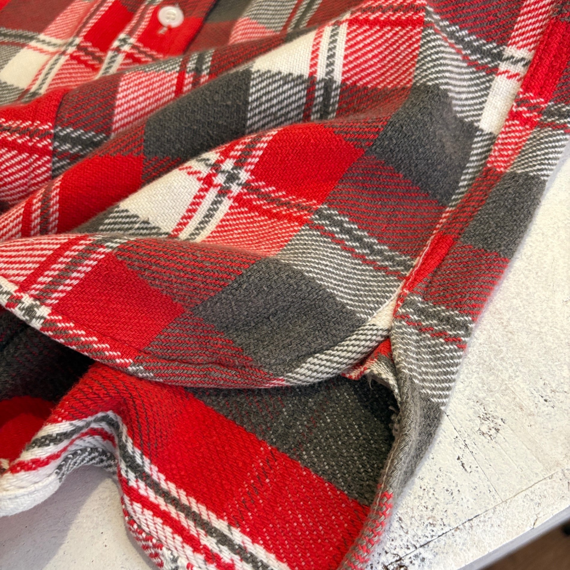 1950s Brent "With a Gusset" Heavy Flannel Shirt