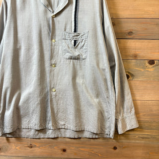 1960s TOWNCRAFT "Open Collar Cotton Shirt"