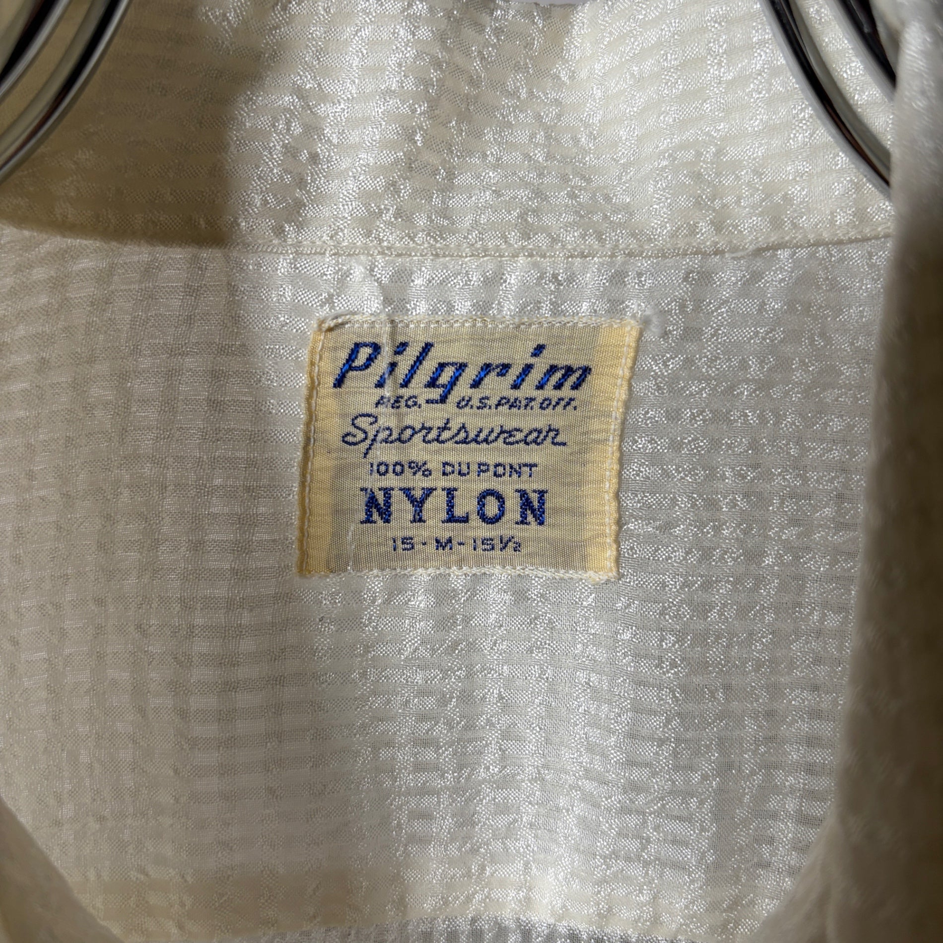 1950s PILGRIM "NYLON" Sheer Shirt