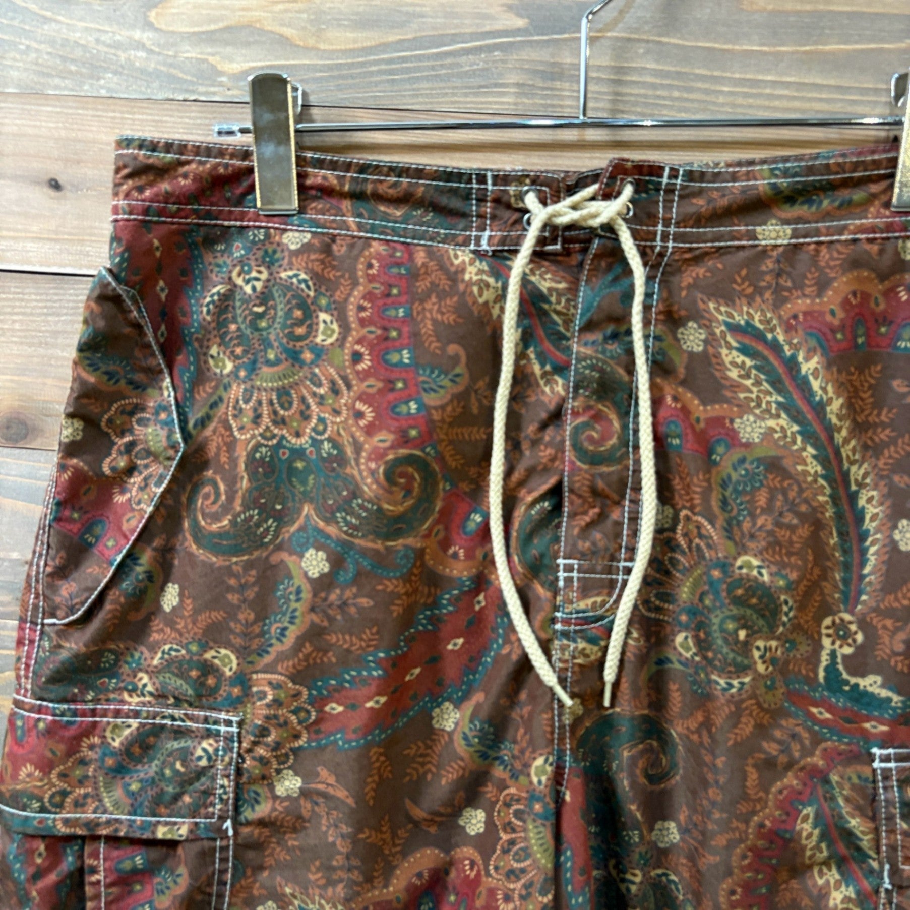 2000s Polo Ralph Lauren "Paisley" Swim Cargo Shorts