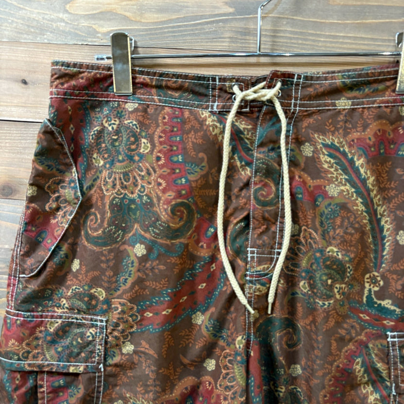 2000s Polo Ralph Lauren "Paisley" Swim Cargo Shorts