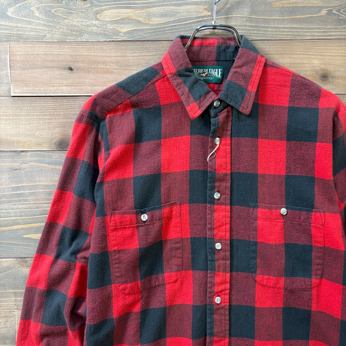 1990s American Eagle Buffalo Check Flannel Shirt
