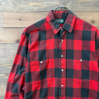 1990s American Eagle Buffalo Check Flannel Shirt