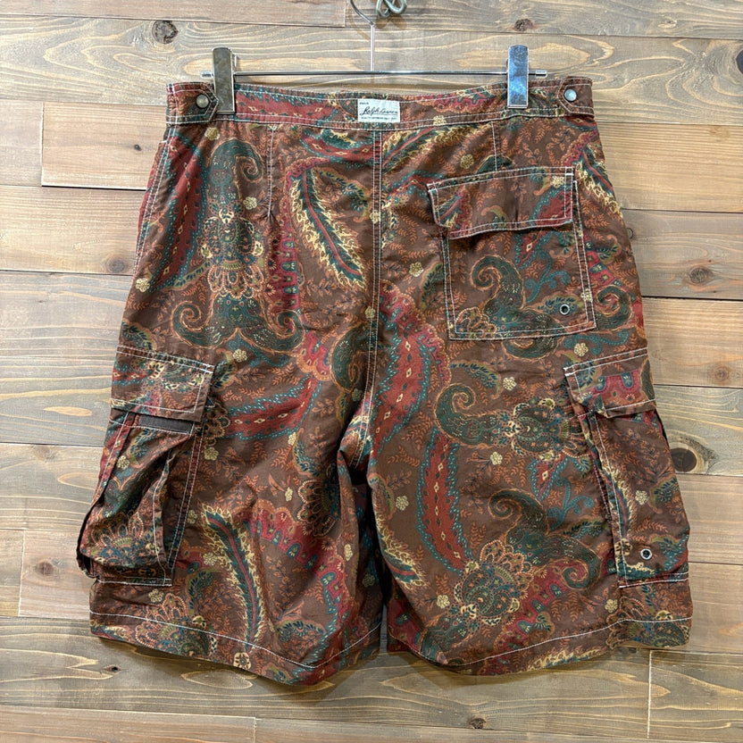 2000s Polo Ralph Lauren "Paisley" Swim Cargo Shorts