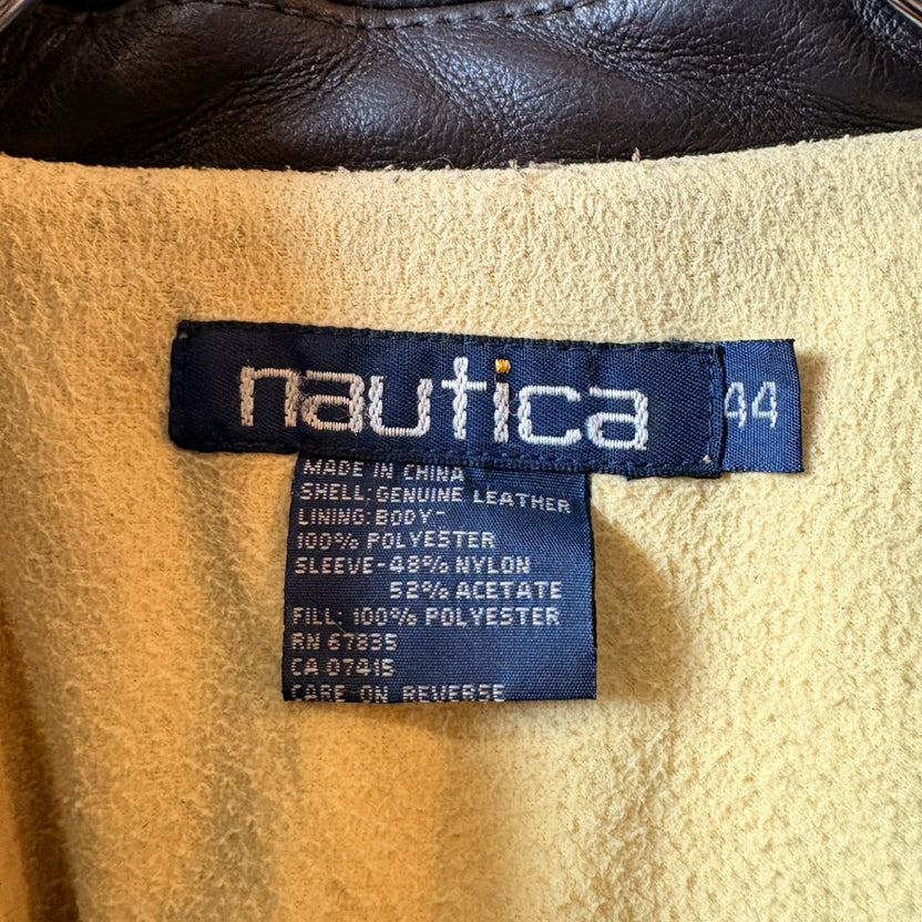 1990s Nautica "A-2 Type" Leather Jacket