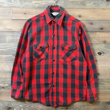 1980s FROSTPROOF "Block Check" Heavy Flannel Shirt