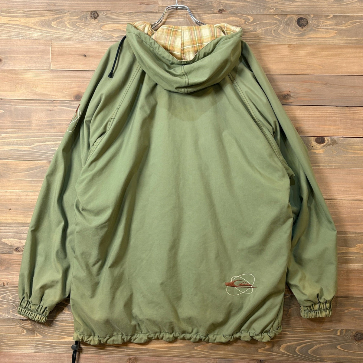 2000s Quiksilver ”Ombre Check” Reversible Anorak Hoodie