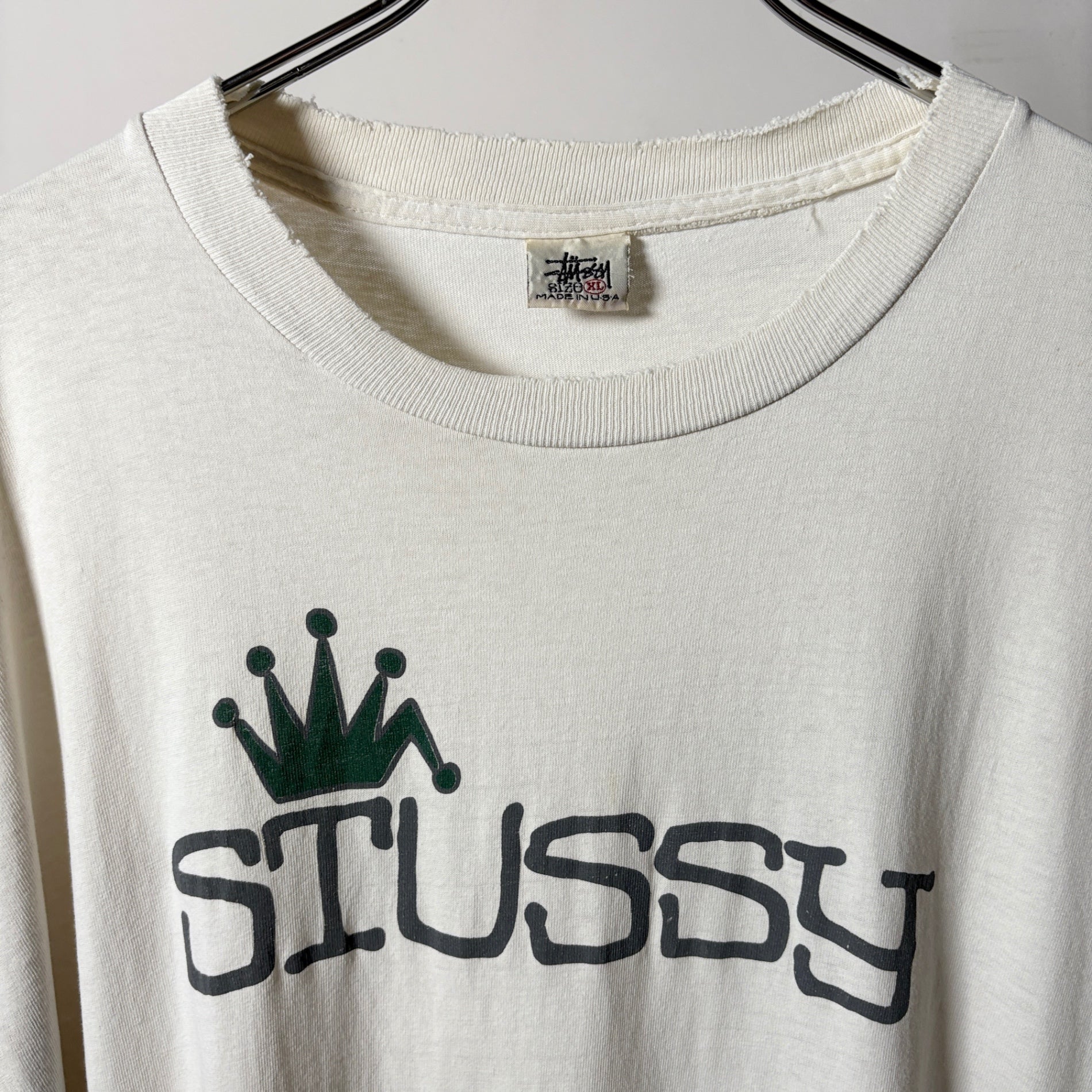 1990s STUSSY "CROWN" T-Shirt