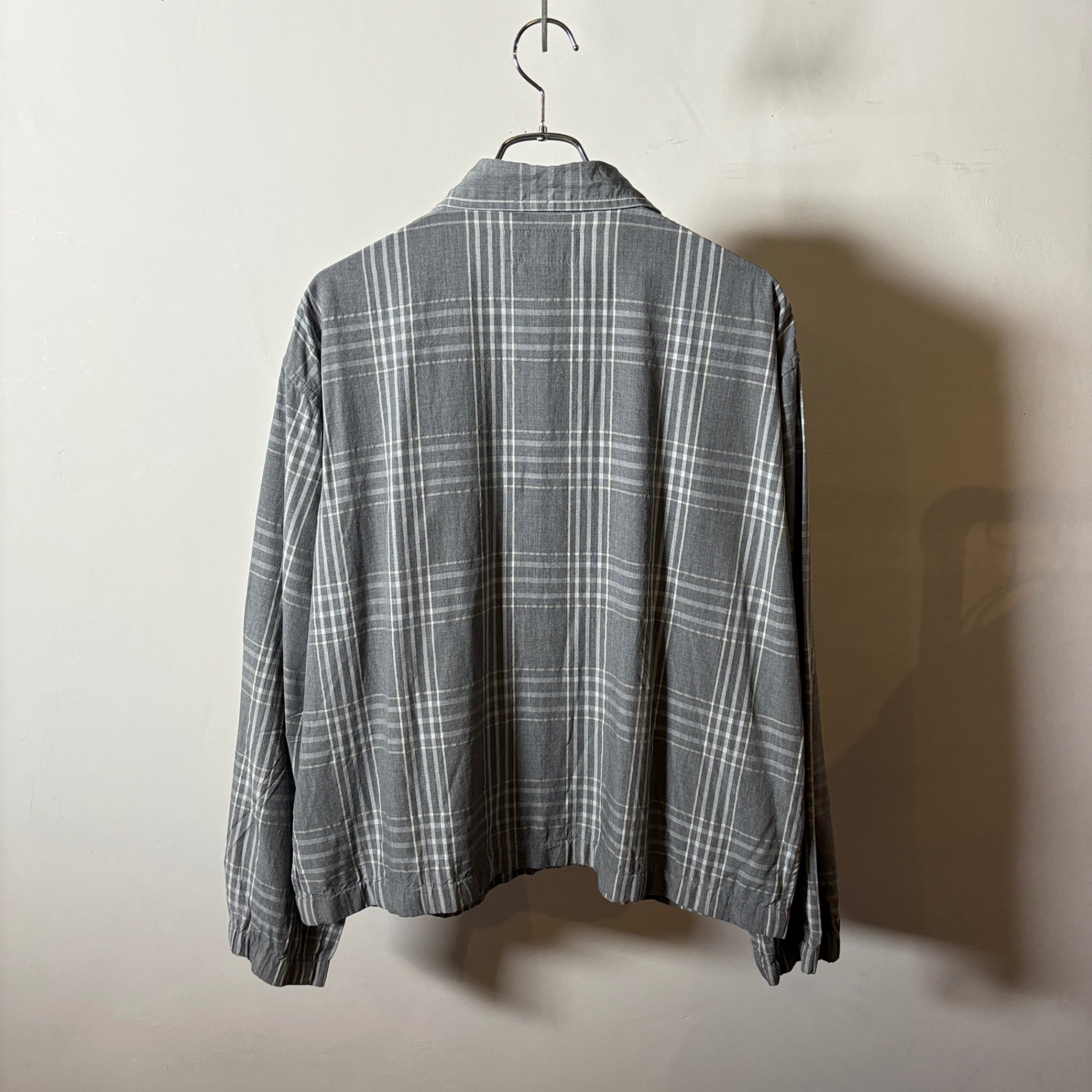 1990s POLO SPORT "RAYON" Plaid Drizzler Jacket