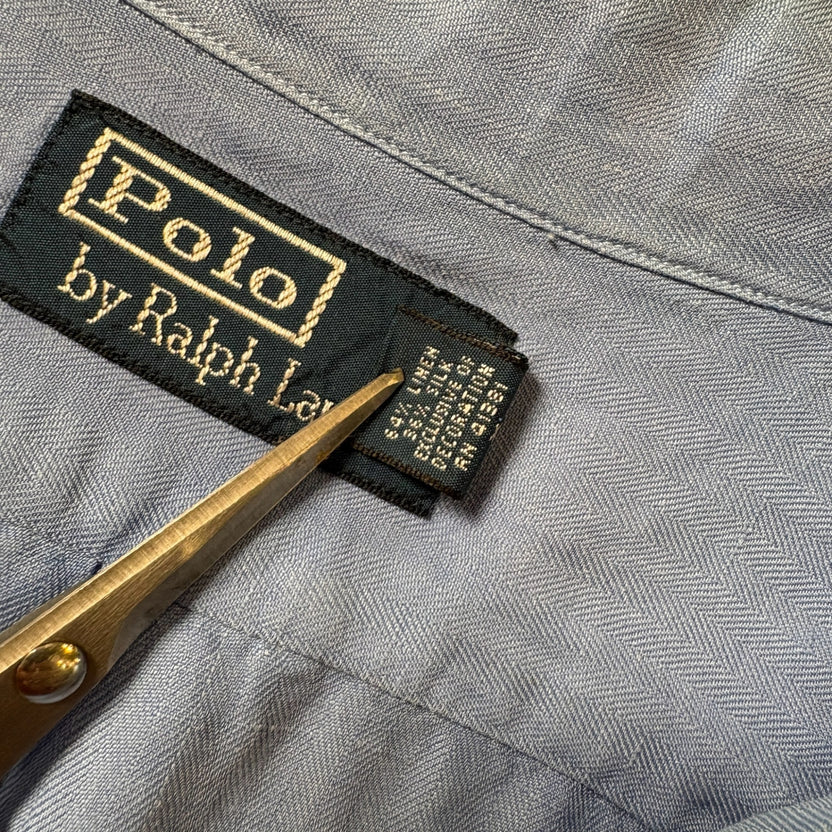 2000s Polo Ralph Lauren "Silk × Linen" Open Collar Shirt