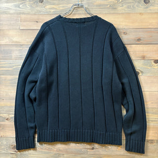1980s "OLD GAP" Cotton Knit "Black"