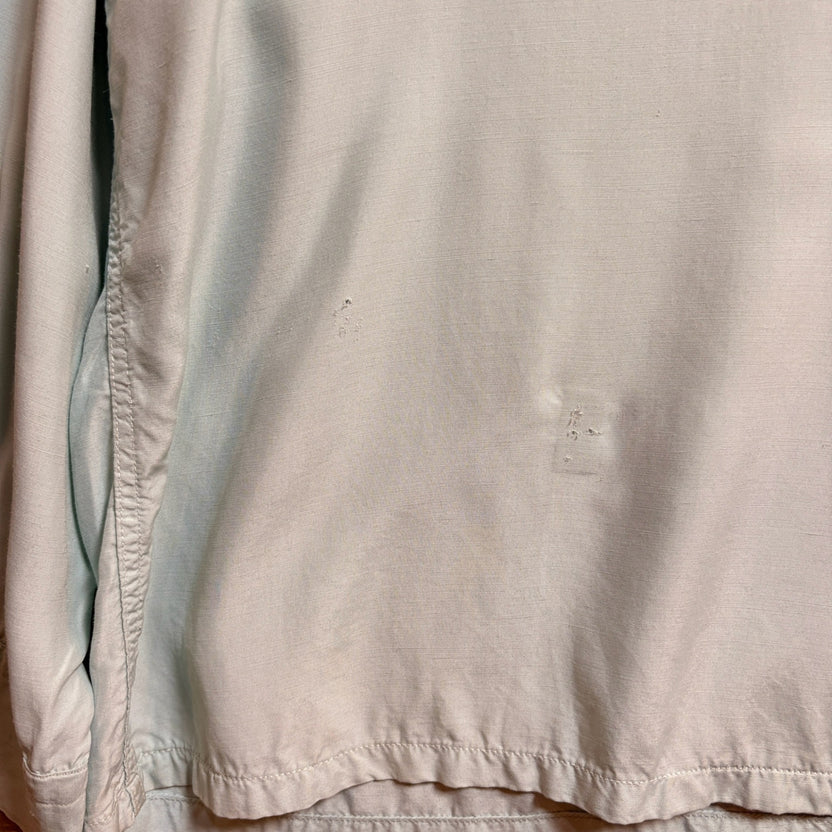 1940s Cavendish "Peppermint" Rayon Open Collar Shirt