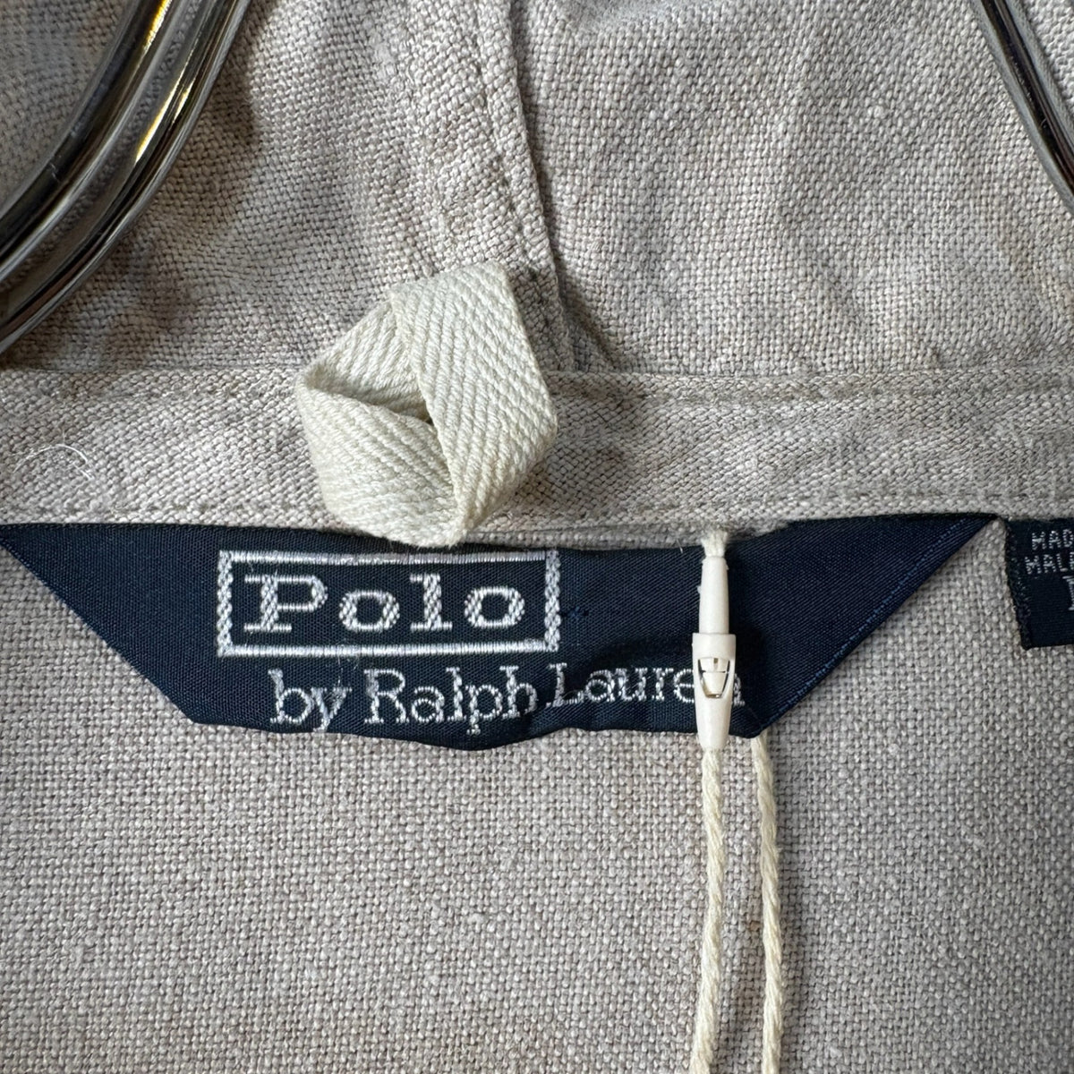 1990s Polo Ralph Lauren Linen Hooded Jacket