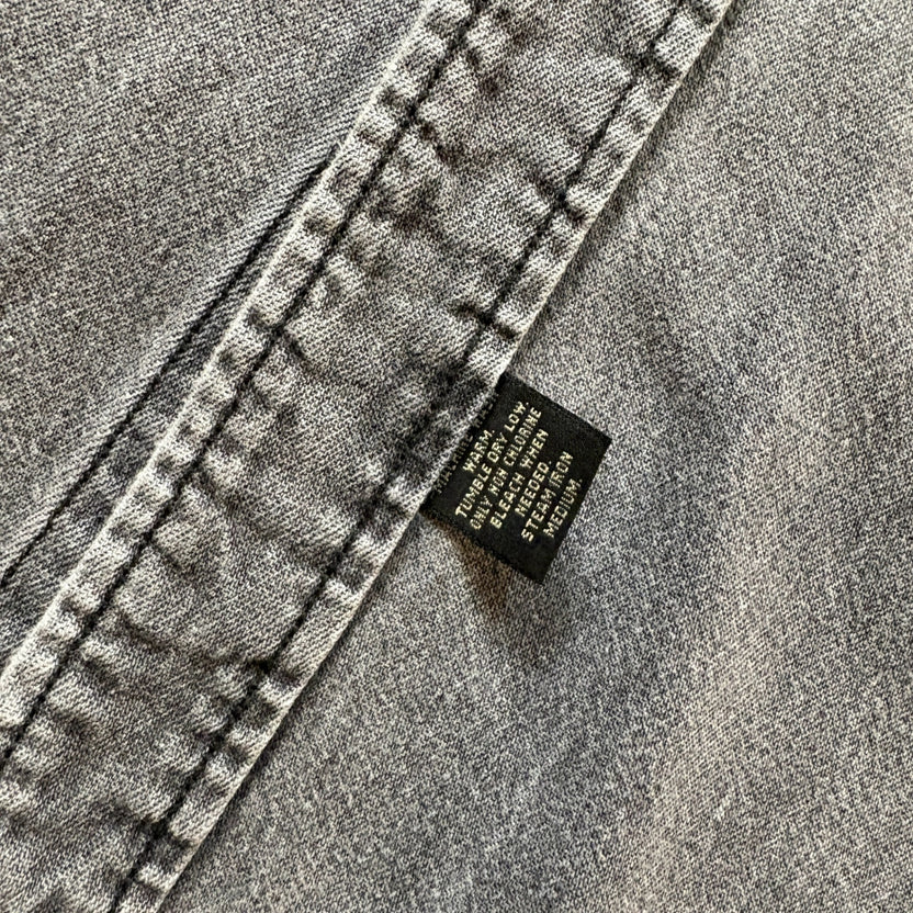 1990s RRL "Gacha Pocket" Black Denim Shirt