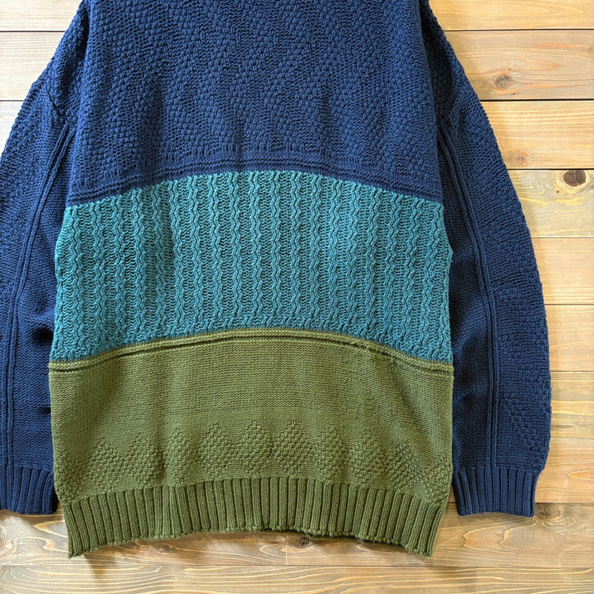 1980s Eddie Bauer "Color Block" Cotton Knit