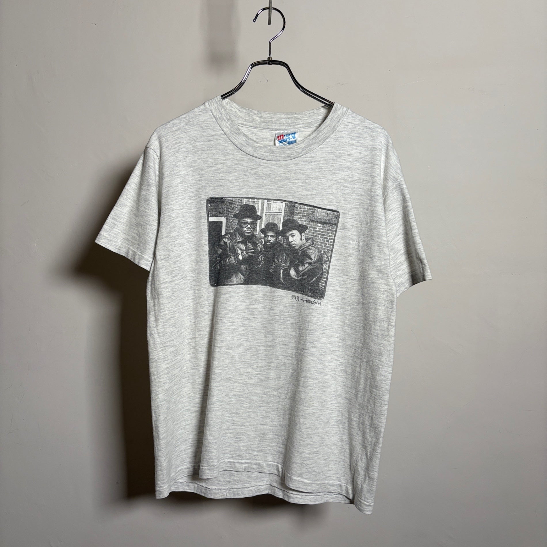 1990s Hanes "RUN DMC" FUCK YOU HEROES Promotion T-Shirt