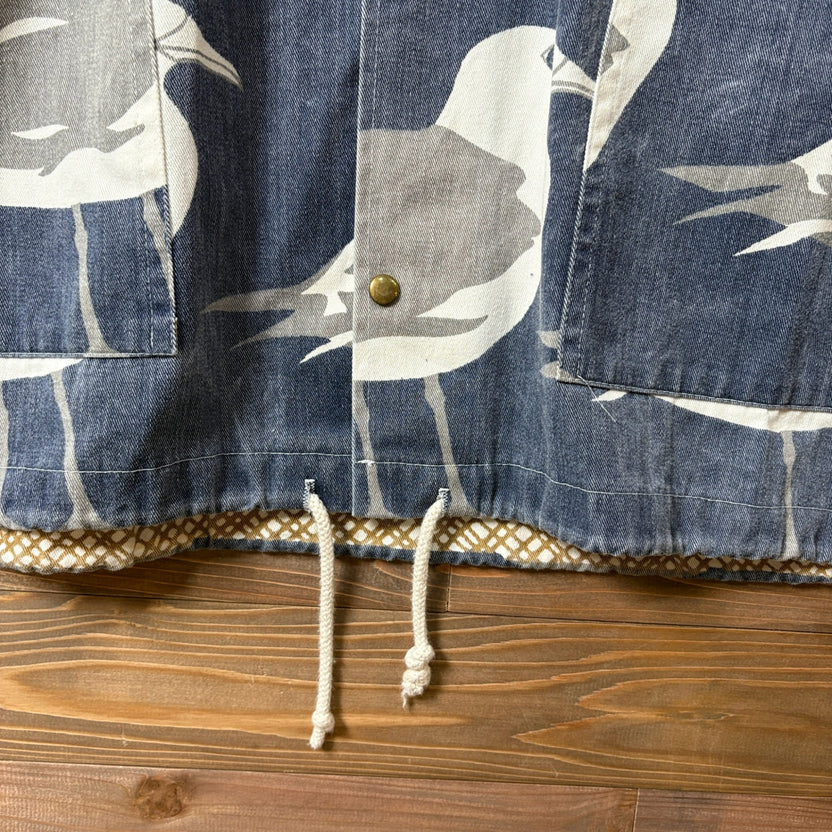 1990s ORVIS "Seagull Pattern" Michigan Rag Hoodie