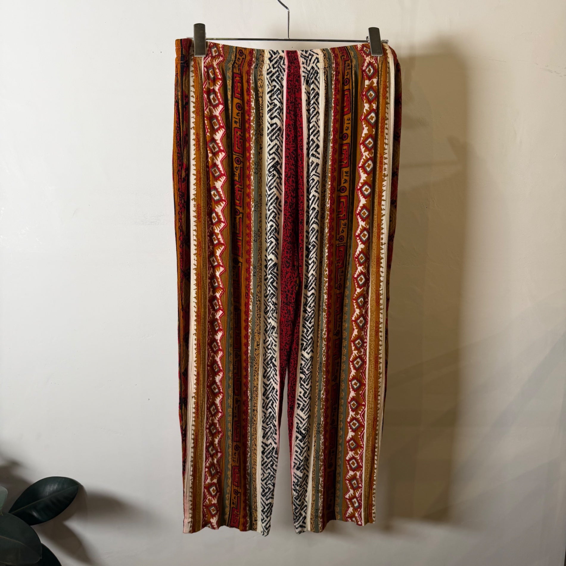 1980s~1990s dalin "RAYON" Native Pattern Easy Pant