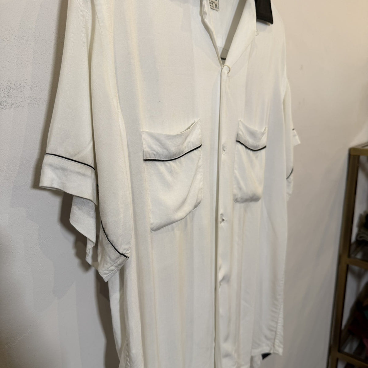 1960s Hilton "BLACK×WHITE" Bowling Shirt