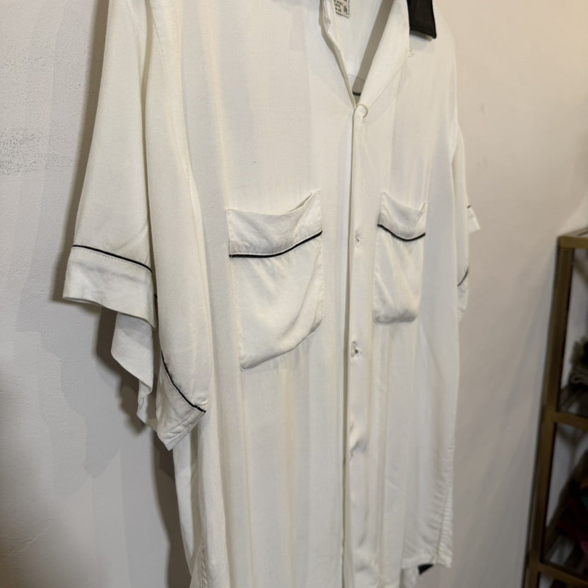 1960s Hilton "BLACK×WHITE" Bowling Shirt