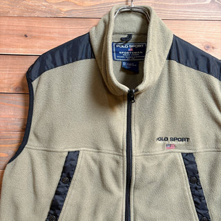 1990s Polo Sport "Nylon Panel" Fleece Vest