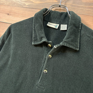 1990s~2000s Fieldmaster L/S Velour Polo Shirt