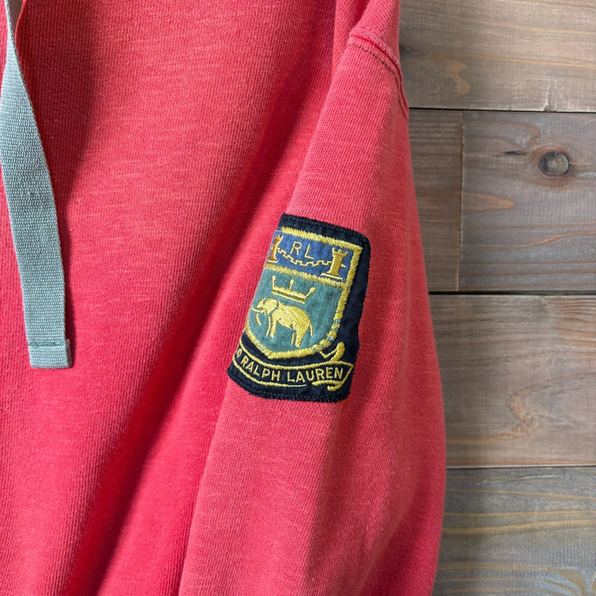 2000s Polo Ralph Lauren "RED" Thermal-Lined Zip Up Hoodie