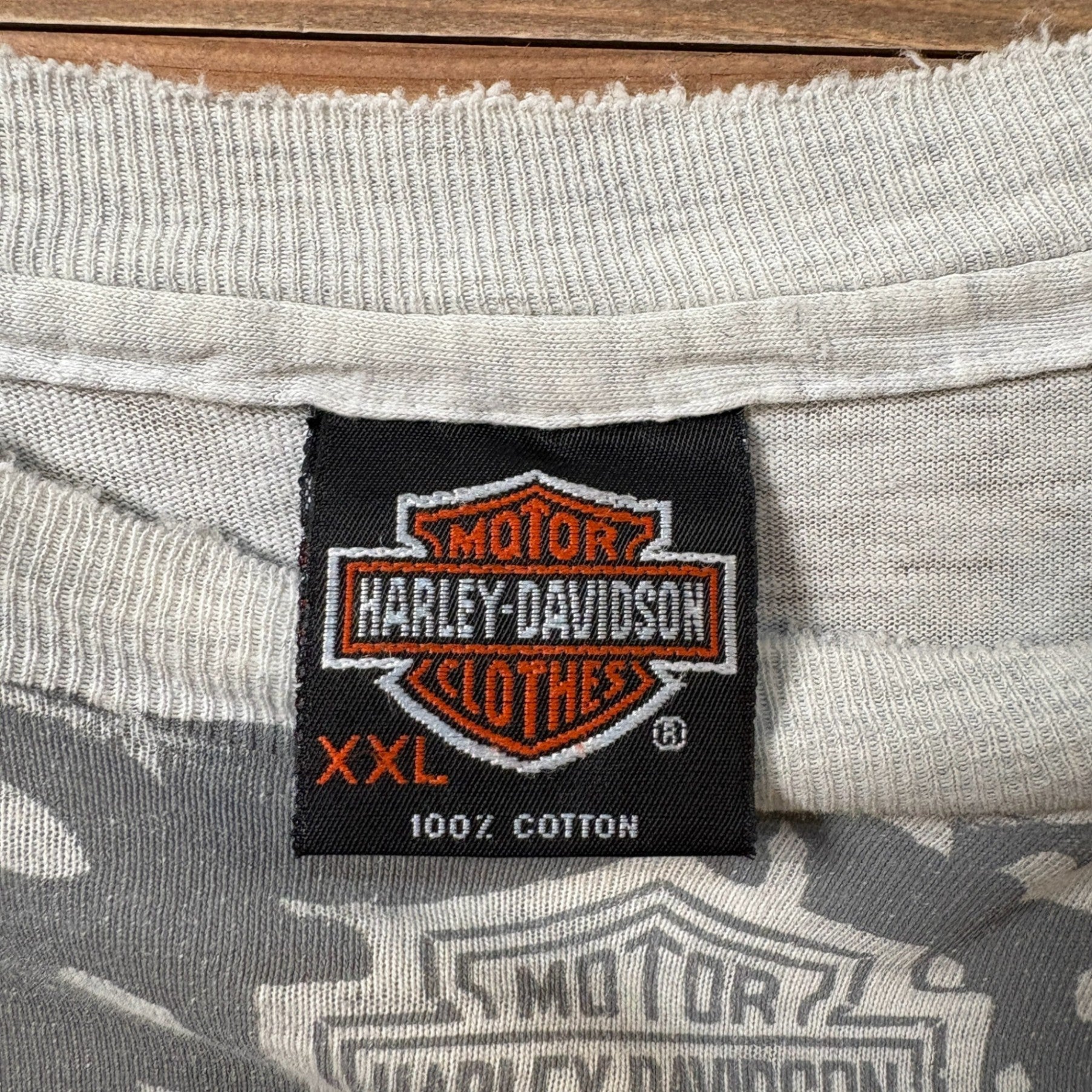 1990s Harley-Davidson "All-Over Pattern" T-Shirt