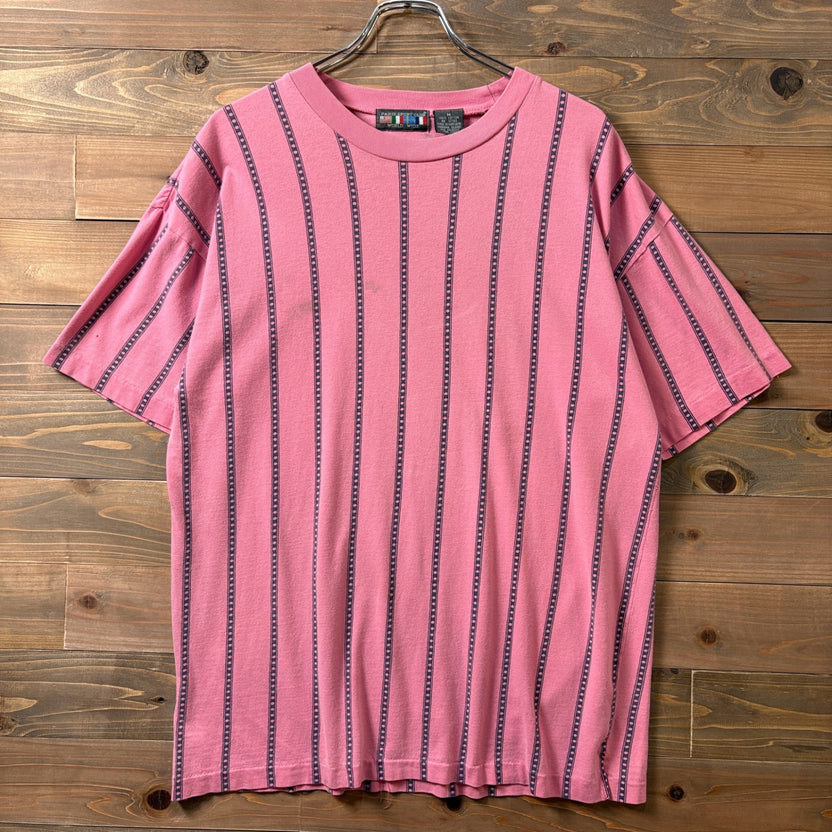 1990s PARIS SPORT CLUB "Stripe" S/S T-Shirt
