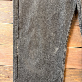 1980s Levi's 501-0658 "Yarn-Dyed" Black Denim Pants