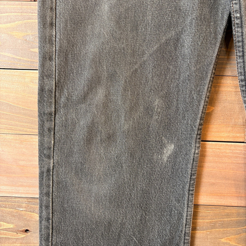 1980s Levi's 501-0658 "Yarn-Dyed" Black Denim Pants