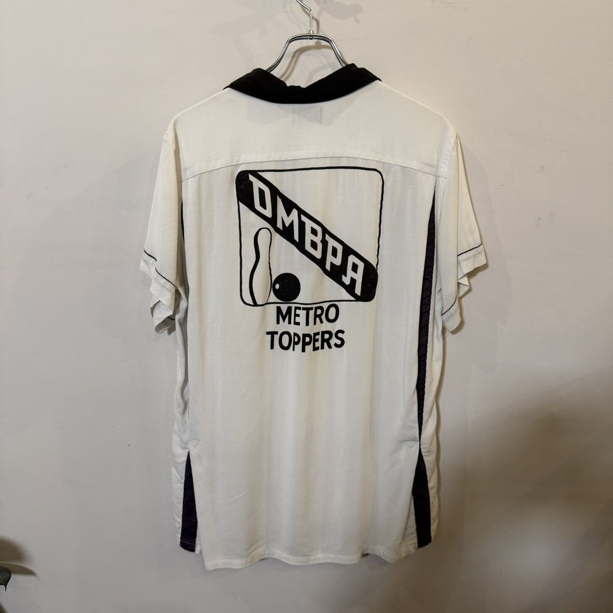 1960s Hilton "BLACK×WHITE" Bowling Shirt