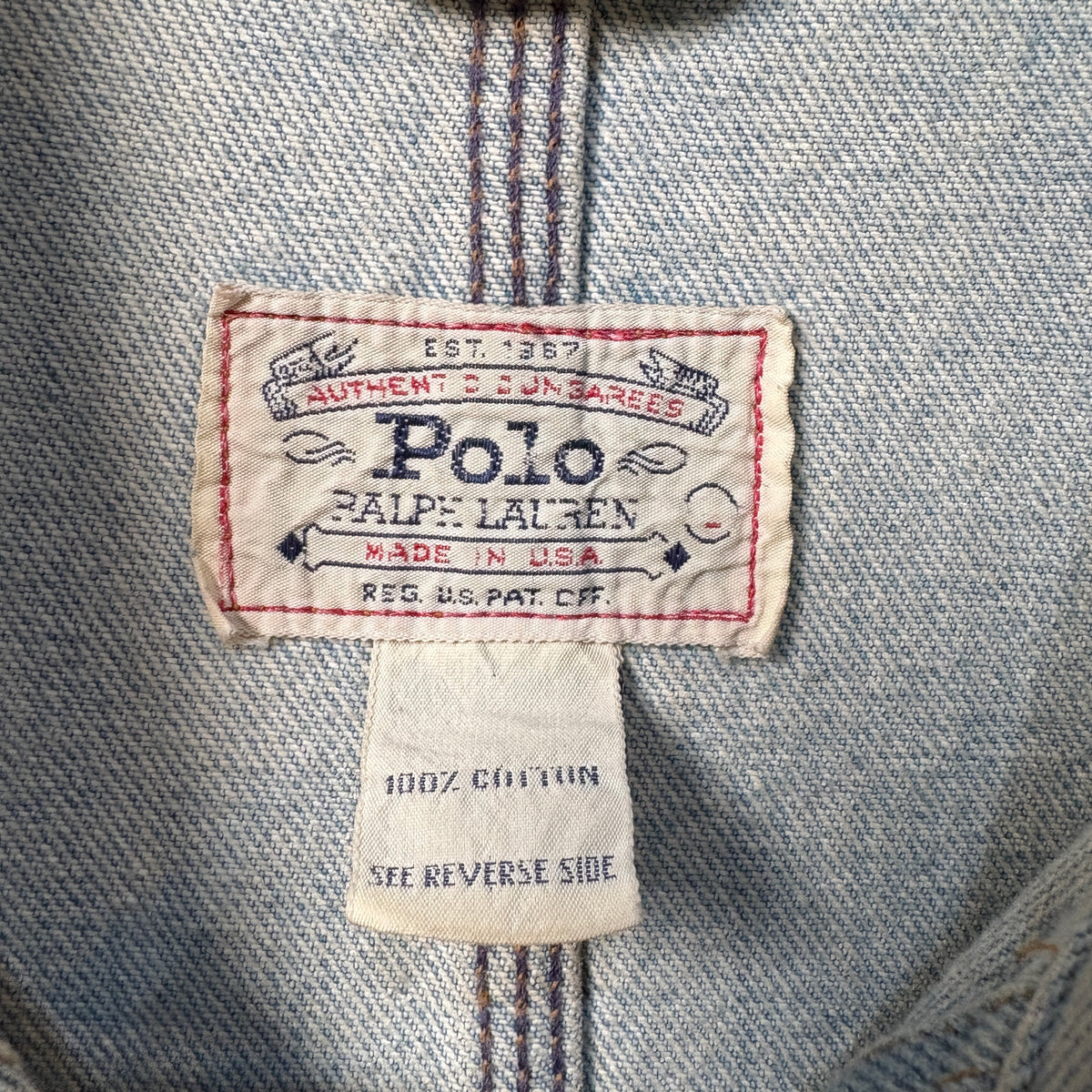 1980s Polo Ralph Lauren "Gacha Pocket" Denim Jacket