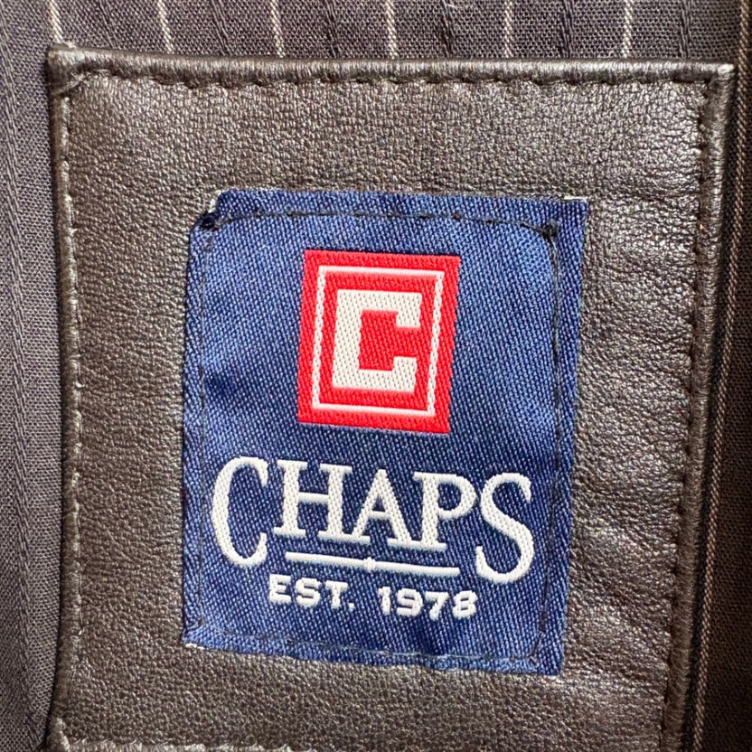 2000s~ CHAPS "Leather" Drizzler Jacket