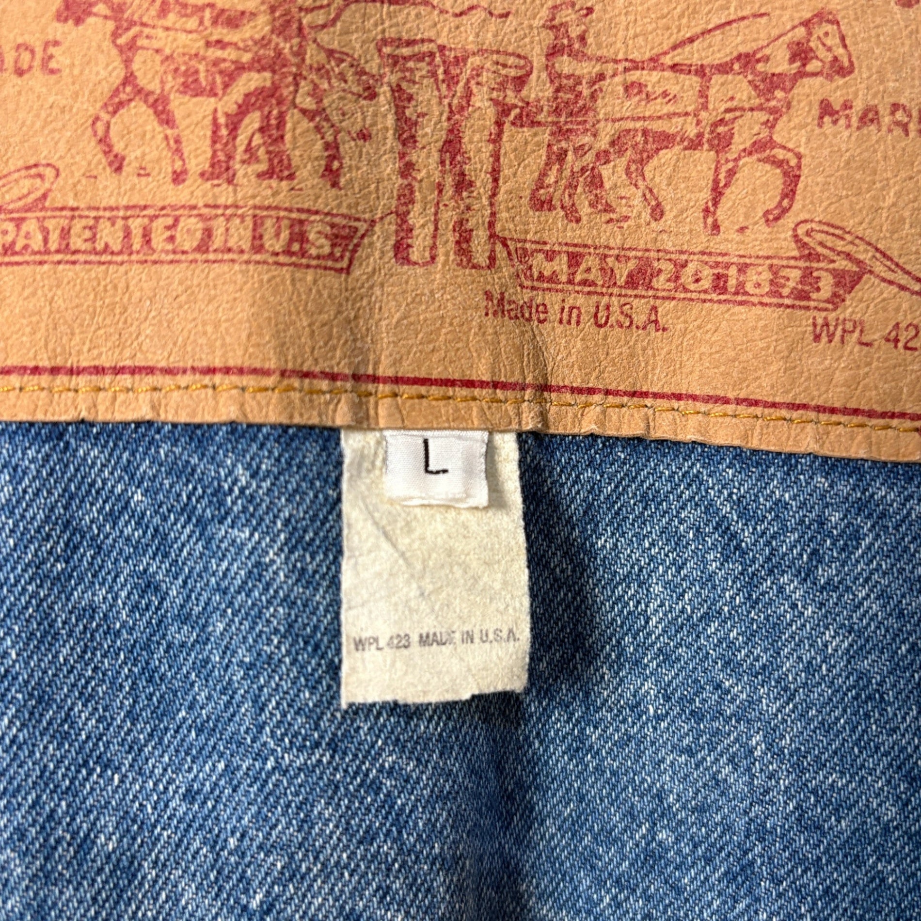 1990s Levi's "A-2 TYPE" Denim Flight Jacket