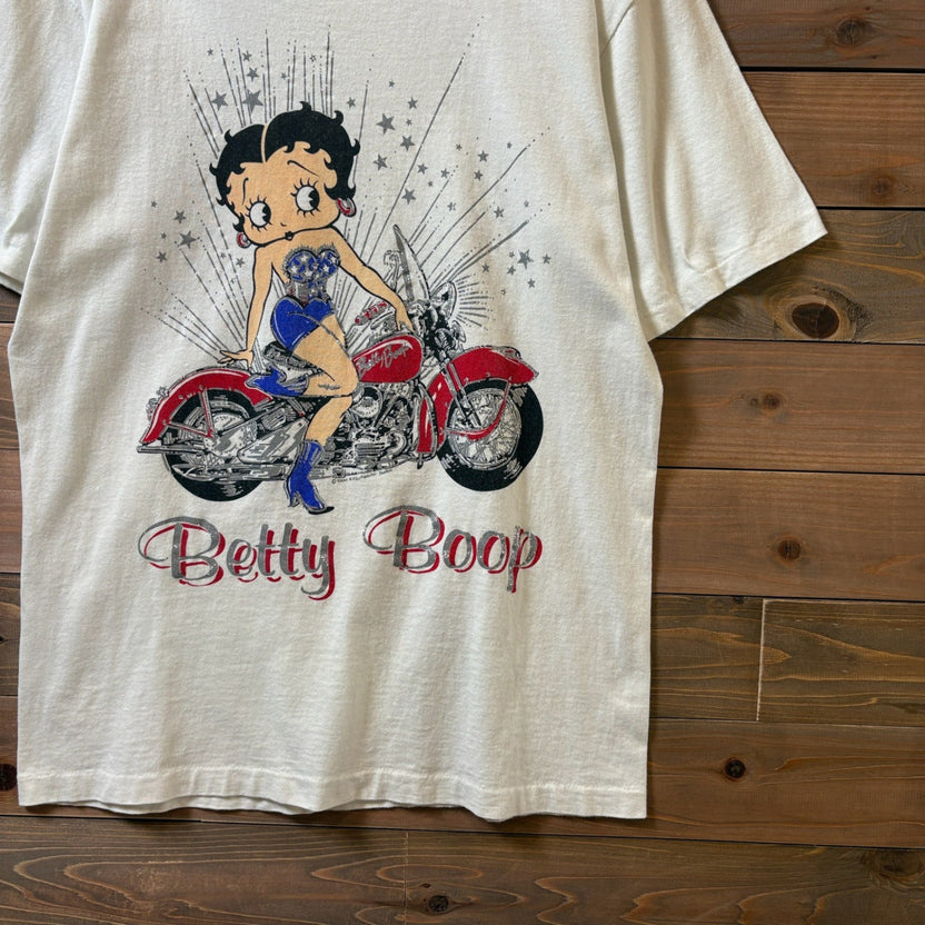 1990s Betty Boop Motorcycle Design T-Shirt
