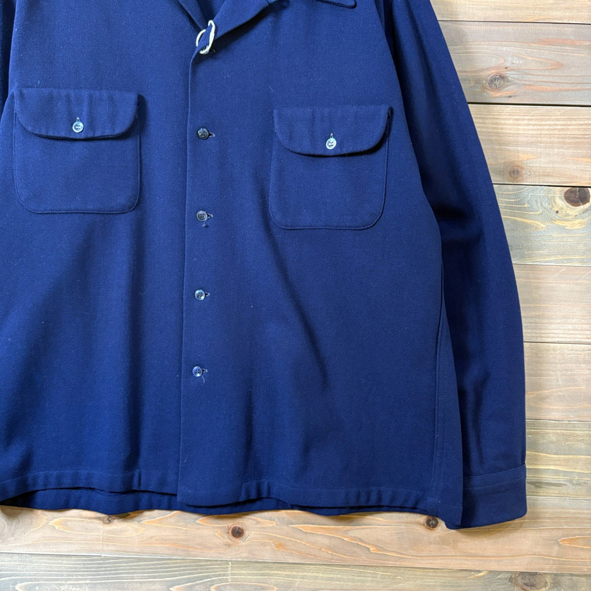 1940s McGregor Open Collar Wool Shirt