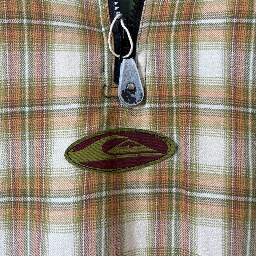 2000s Quiksilver ”Ombre Check” Reversible Anorak Hoodie