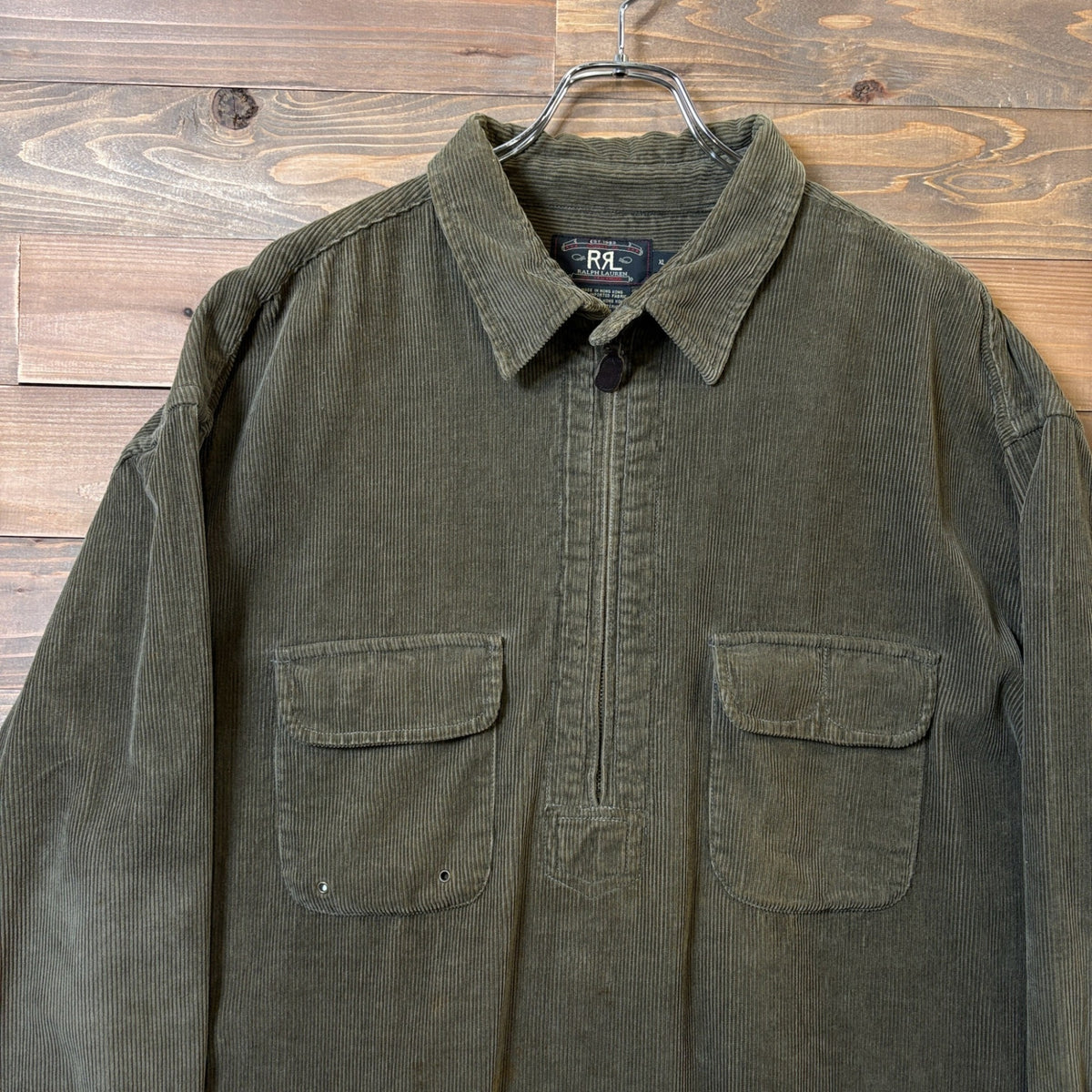 1990s RRL "Half-Zip" Corduroy Shirt