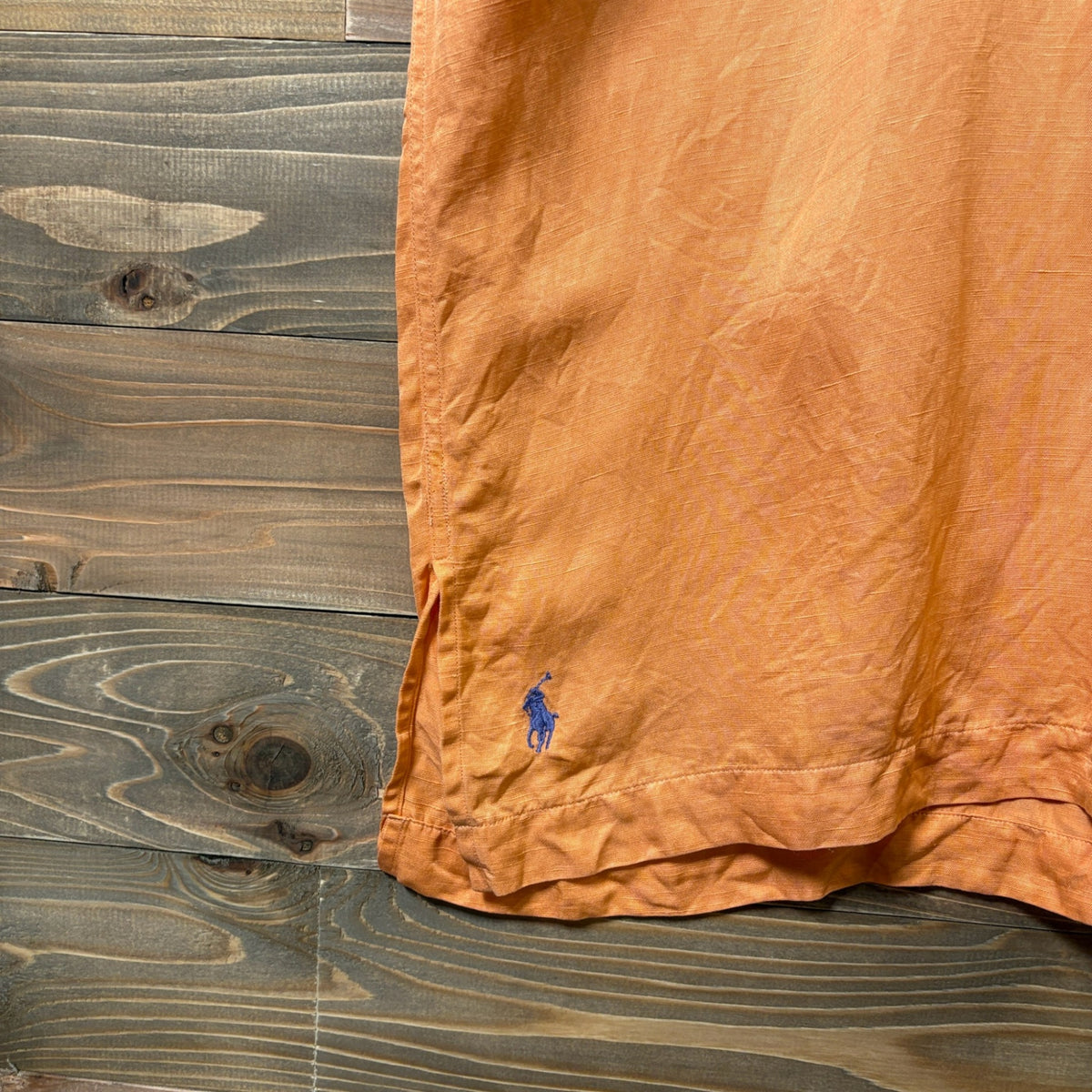 2000s Polo Ralph Lauren "Silk × Linen" Open Collar Shirt