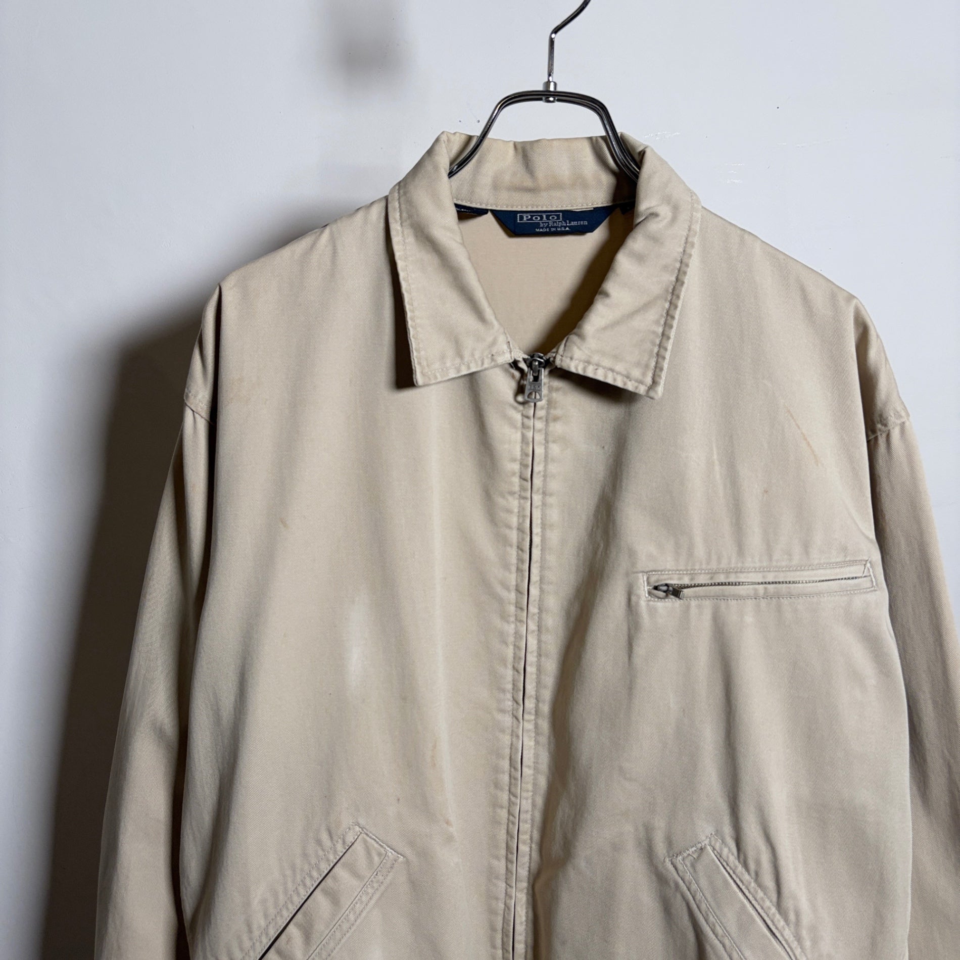 1980s Polo Ralph Lauren "Detroit Jacket TYPE" Drizzler Jacket