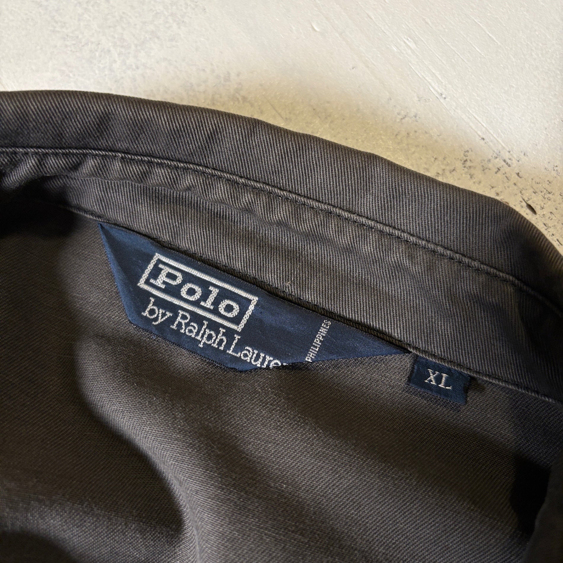 1990s Polo Ralph Lauren "Fade Black" Drizzler Jacket