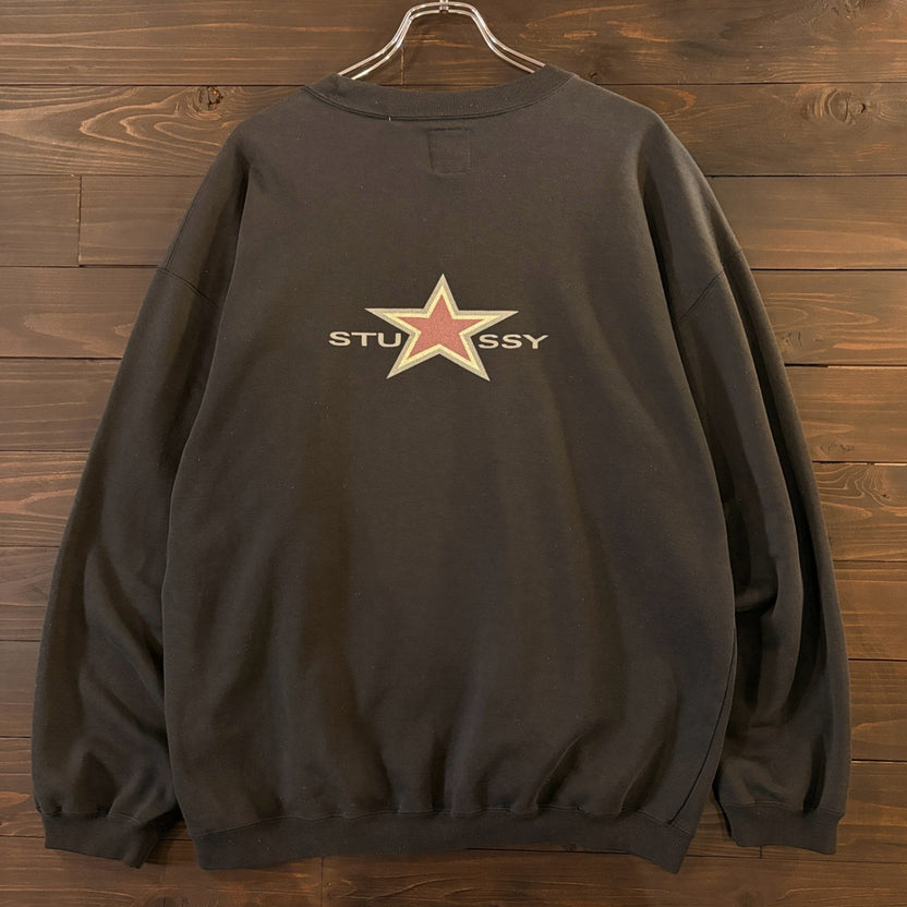 1990s STUSSY "Star Logo" Sweatshirt