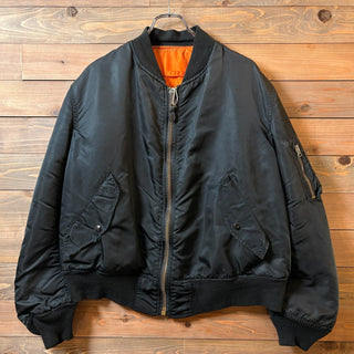 1990s Alpha Industries "Black" MA-1 Flight Jacket